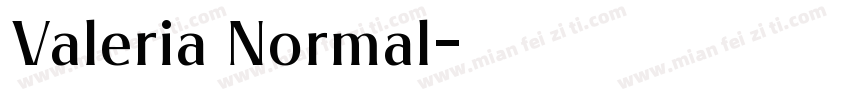 Valeria Normal字体转换